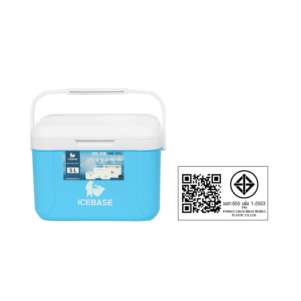 กระติกน้ำแข็งเก็บความเย็น ICEBASE รุ่น CLP-305BL (MOON) ขนาด 5 ลิตร สีฟ้า